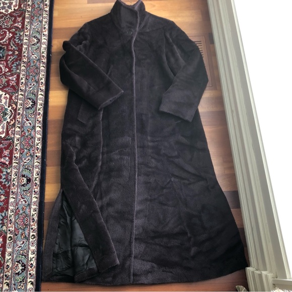 Cinzia Rocca pressed llama full length coat - Picture 4 of 15